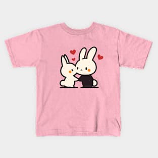 Kawaii bunny lovers Kids T-Shirt